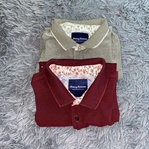 2 Tommy Bahama Limited Edition Men's L Island Modern Fit Flip Collars Floral